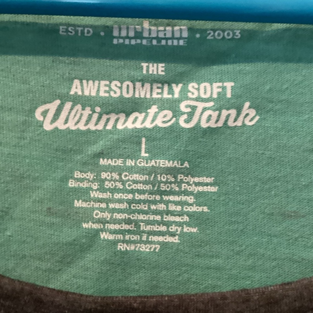 Urban Pipeline Teal Tank with Charcoal Trim. C - Picture 2 of 5